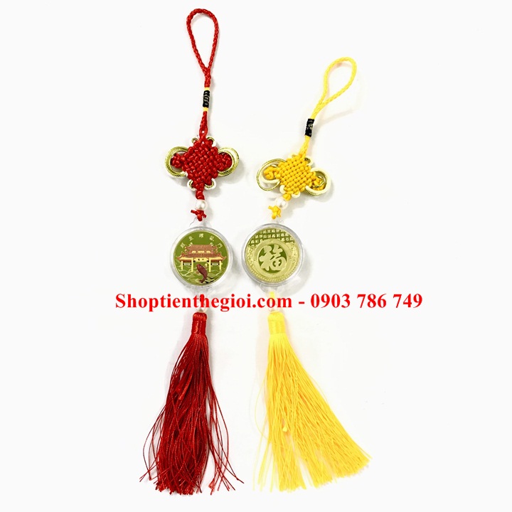 Dây Treo Xu Cá Chép Vượt Vũ Môn In Màu - SP005197